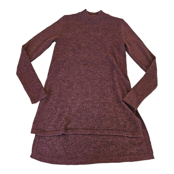 H&M Small Red Long Sleeve Pullover Shirt - Picture 1 of 8